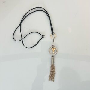 Elegant Gold and Silver Pendant Necklace